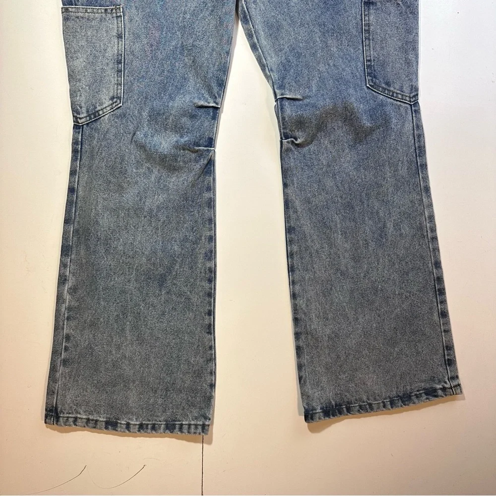 Clearance‼️Miss‎ Lola Et Clet Acid Wash MultiPocket Cotton Women’s Jeans NWT L